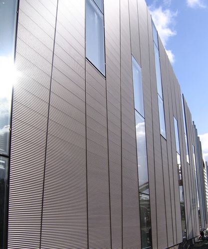 Fassadenverkleidung aus Aluminium - LBV.204.7428 - Look Metal - Aluminiumlegierung / extrudiertes Aluminium / Kehlen