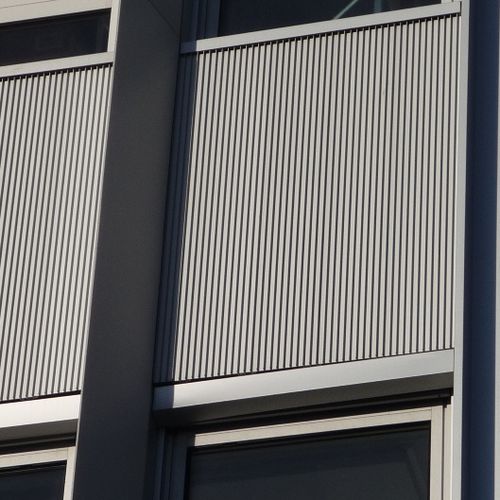 Fassadenverkleidung aus Aluminium - LBP.212.5960 - Look Metal - Aluminiumlegierung / extrudiertes Aluminium / zum Einrasten