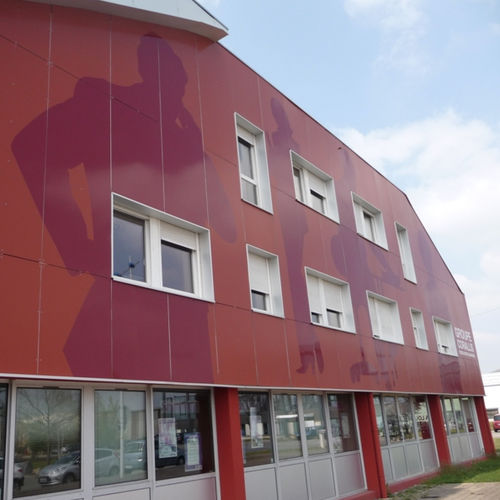 Folie-Fassadenverkleidung - LOOK METAL® - Look Metal - Aluminiumlegierung / thermolackiertes Aluminium / Blech