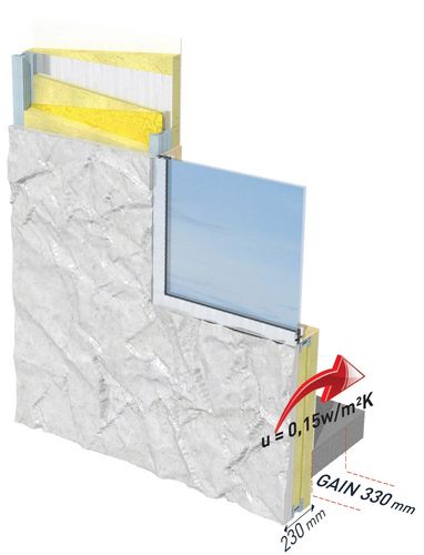 Paneel-Fassadenverkleidung - BEPIV® - Betsinor - Verbundwerkstoff / texturiert / isolierend