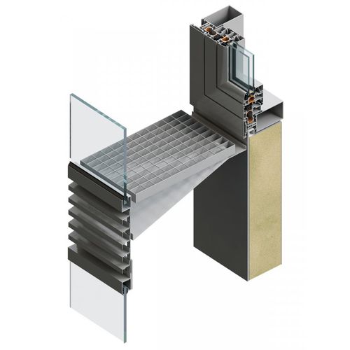 Hinterlüftete Fassade / Glas - DOUBLE SKIN - FEAL Croatia Ltd. - Aluminium