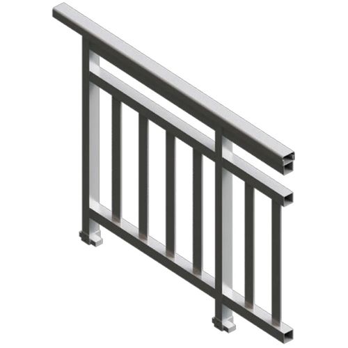 Aluminium-Geländer - OF 60 - FEAL Croatia Ltd. - mit Stangen / für den Innenraum / für Außenbereich