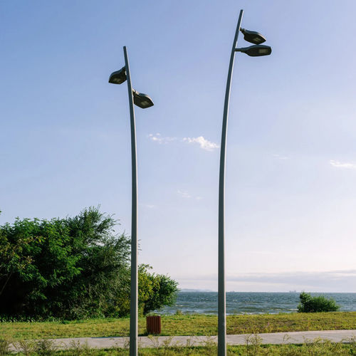Straßenlaterne - STELIUM - Eclatec - modern / Aluminium / mit Diffusor aus Hartglas