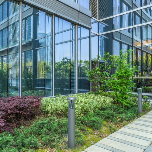 Moderner Leuchtpoller - TEO  - Eclatec - Polycarbonat / galvanisiertem Stahl / Aluminium