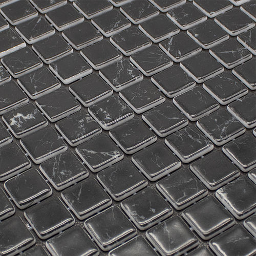 Glasmosaikfliese - KA-04 BLACK MARBLE - REVIGLASS,S.A. - texturiert / matt / für den Innenraum