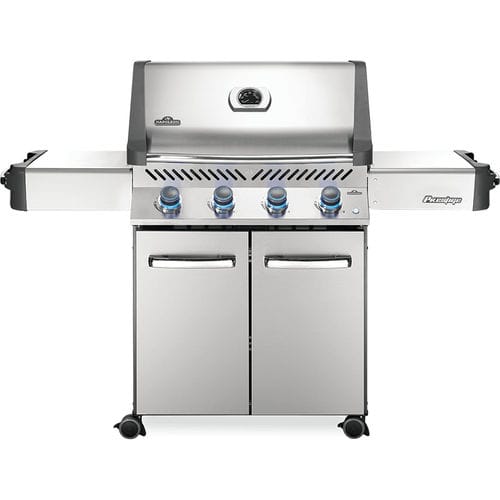 Gas-Gartengrill - PRESTIGE® 500 - Napoleon Gourmet Grills - Holzkohle / auf Rollen / Edelstahl