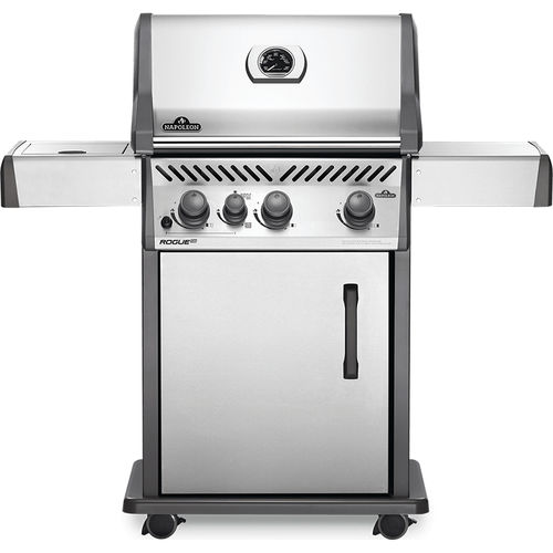 Gas-Gartengrill - ROGUE® XT 425 SIB - Napoleon Gourmet Grills - auf Rollen / Edelstahl / mit Stauraum