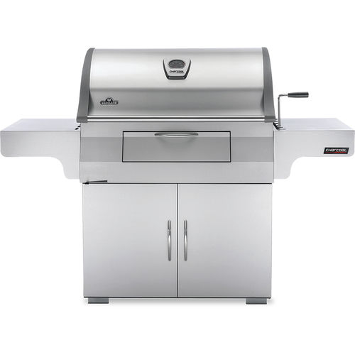 Holzkohle-Gartengrill - PRO605CSS - Napoleon Gourmet Grills - freistehend / Edelstahl / mit Stauraum