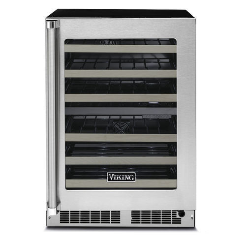 Service-Weinkühlschrank - VWUI5241GSS - 24" - VIKING - freistehend / Edelstahl / verglast