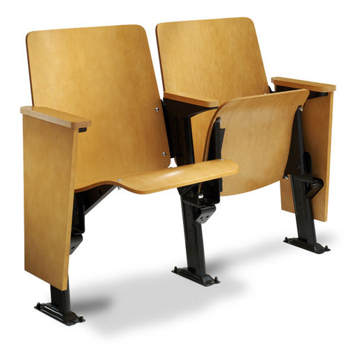 Laubholz-Hörsaalstuhl - 1.14.86.4 CRUSADER - Irwin Seating - Gestell aus Stahl / klappbar