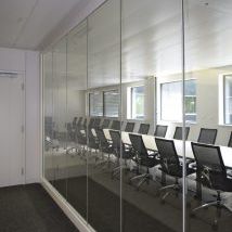 Abnehmbare Trennwand - SINGLE  - CERENN - mit Glasfront / für professionellen Einsatz / Büro