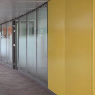 Abnehmbare Trennwand - CEKENS : COUPE FEU PAREMENT PLEIN - CERENN - Stahl / Büro / Brandschutz