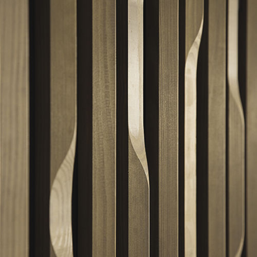 Akustik-Wandpaneel - LINEA EDGE - LAUDESCHER - Massivholz / Eiche / Kiefer