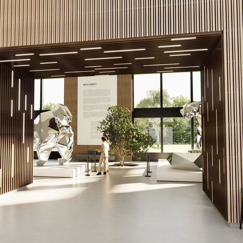 Akustikplatte für abgehängte Decken - LINEA 42 AL - LAUDESCHER - Massivholz / Kiefer / rechteckig