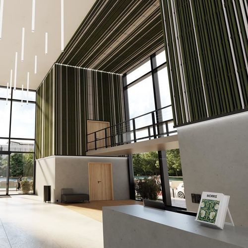 Akustikplatte für abgehängte Decken - LINEA TOUCH - LAUDESCHER - Massivholz / Kiefer / rechteckig