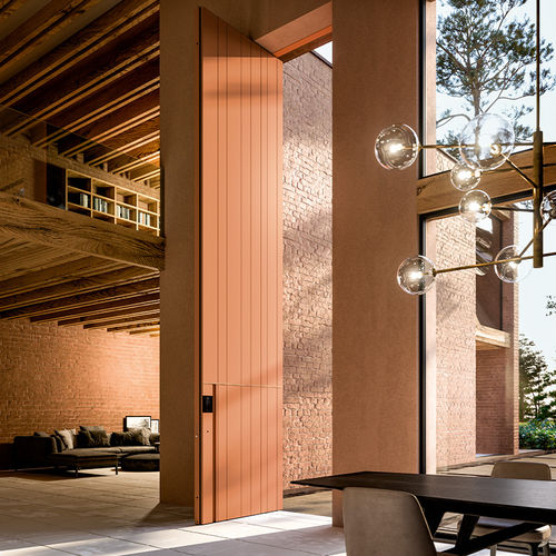 Eingangstür - Synua Copper - Oikos Venezia - Aluminium / drehend / modern