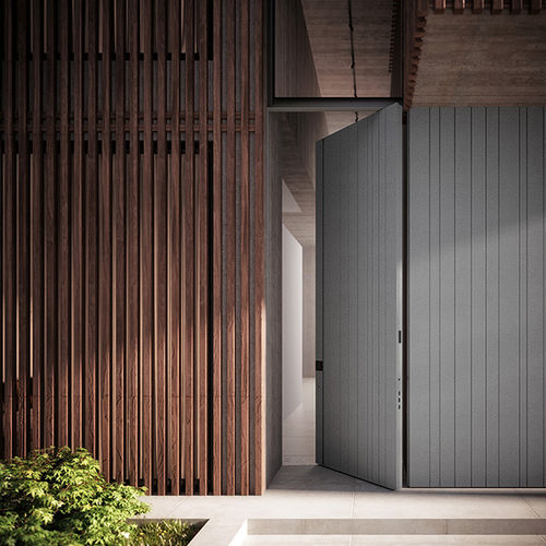 Eingangstür - SYNUA | Skydoors - Oikos Venezia - Aluminium / drehend / modern