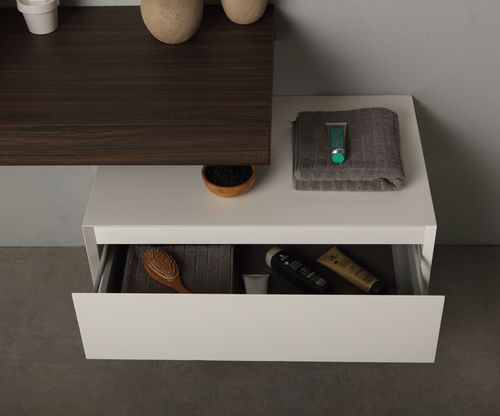 Wandhängender Waschtisch-Unterschrank - MINIMAL 25.1 - MASTRO FIORE - Holz / modern / mit Schubladen