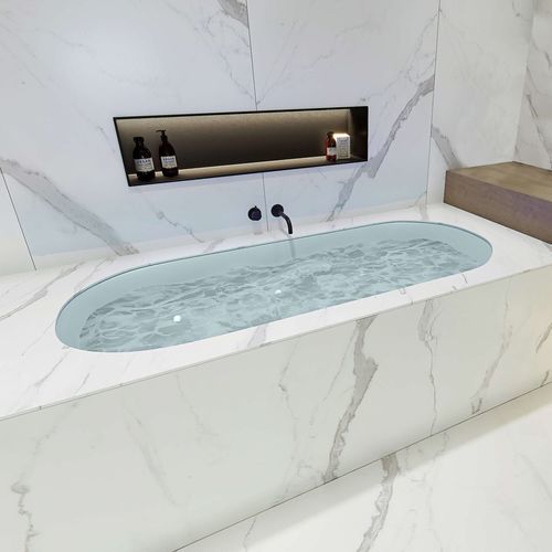 Massage-Badewanne - THUN 180 - Condor - oval / selbsttragend / in Wandnähe
