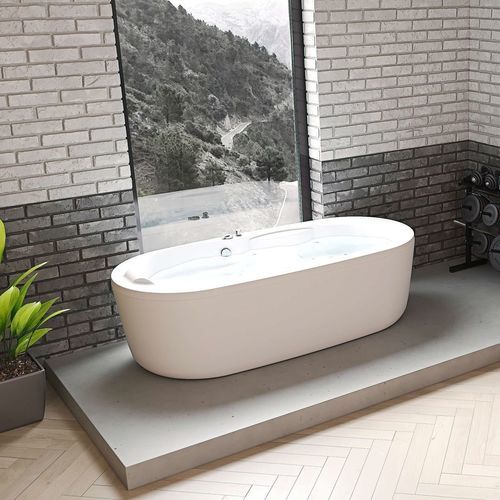 Massage-Badewanne - SOKO  - Condor - oval / freistehend / für Wohnungen