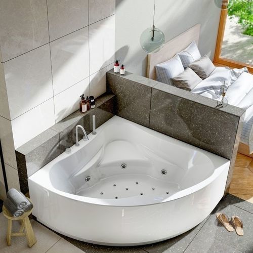 Massage-Badewanne - Moraine - Condor - für Eckeinbau / für Wohnungen / Acrylharz
