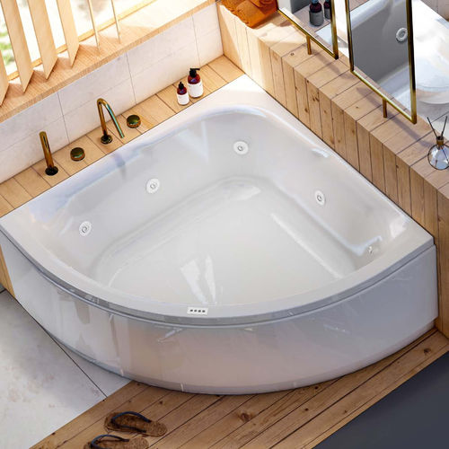 Massage-Badewanne - ERIÉ - Condor - für Eckeinbau / für Wohnungen / Acrylharz