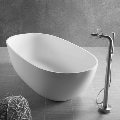 Ovale Badewanne - AMOURETTE - Condor - freistehend / für Wohnungen / Mineralwerkstoff