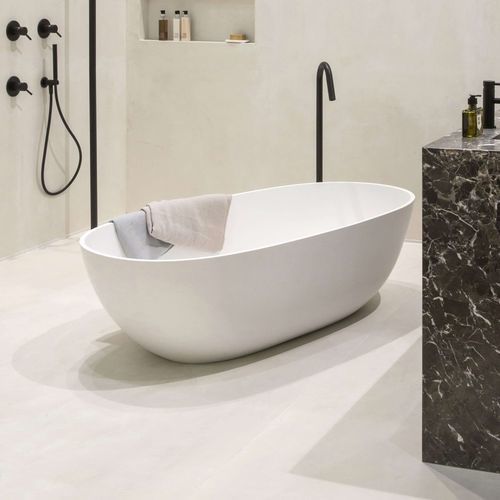 Ovale Badewanne - AMBOINE  - Condor - freistehend / für Wohnungen / Mineralwerkstoff