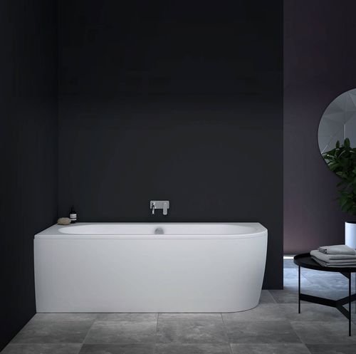 Massage-Badewanne - THUN  - Condor - oval / für Eckeinbau / freistehend