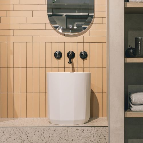 Aufsatzwaschbecken - BLOOM - Condor - Mineralwerkstoff / Mattfinish / rund