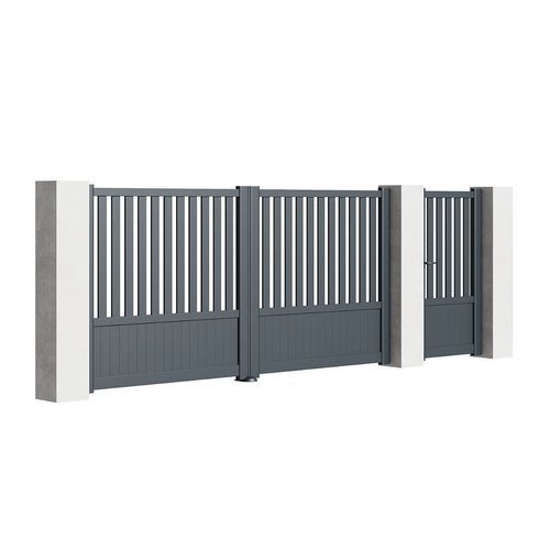 Schiebetor - SOPHIA - TSCHOEPPE INDUSTRIE - rechts / links / Aluminium