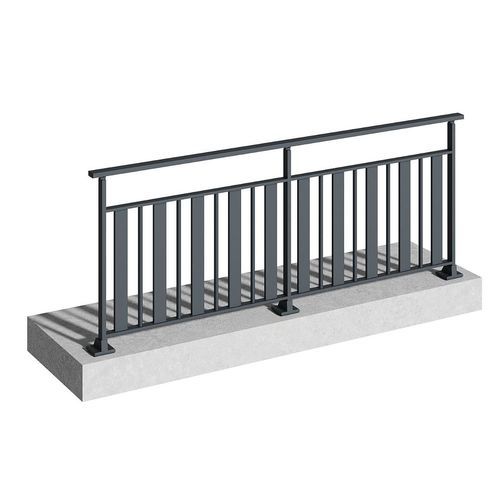 Aluminium-Geländer - NAOS - TSCHOEPPE INDUSTRIE - Glas / Stab / mit Stangen