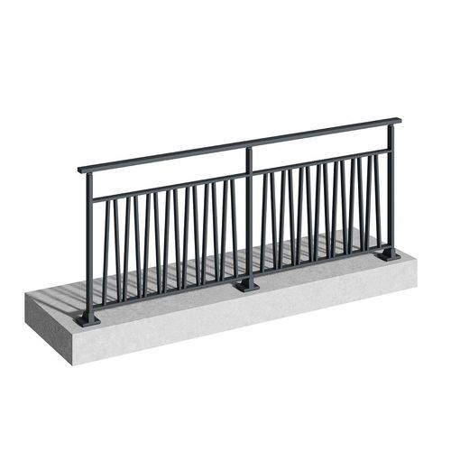 Aluminium-Geländer - NUDA - TSCHOEPPE INDUSTRIE - Glas / Stab / mit Stangen