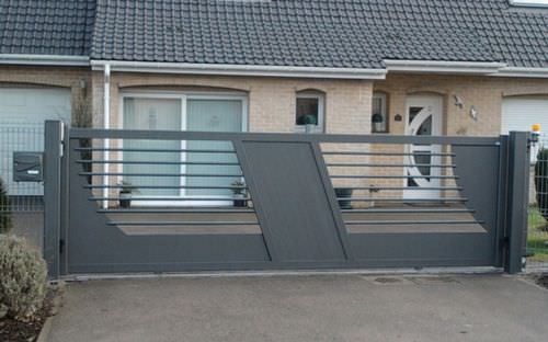 Schiebetor - TEXAS - TSCHOEPPE INDUSTRIE - Aluminium / für Privatgebrauch