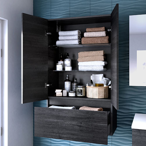 Moderner Badezimmer-Schrank - KETTY - AMBIANCE BAIN - für Privatgebrauch / Mineralwerkstoff / matt