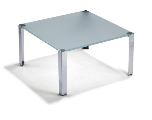 Moderner Couchtisch - TASSO - Klöber - Glas / quadratisch / für Privatgebrauch