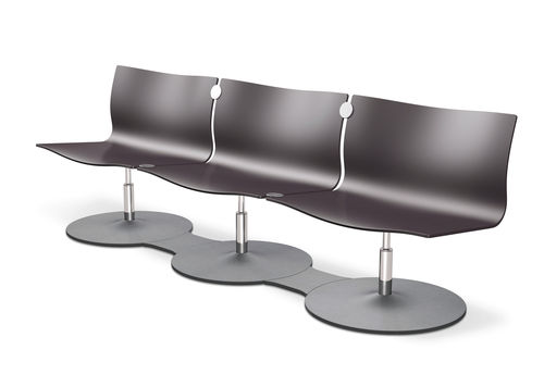 Moderner Stuhl - CONCEPT C - Klöber - Stoff / verbunden / mit Mittelfuß