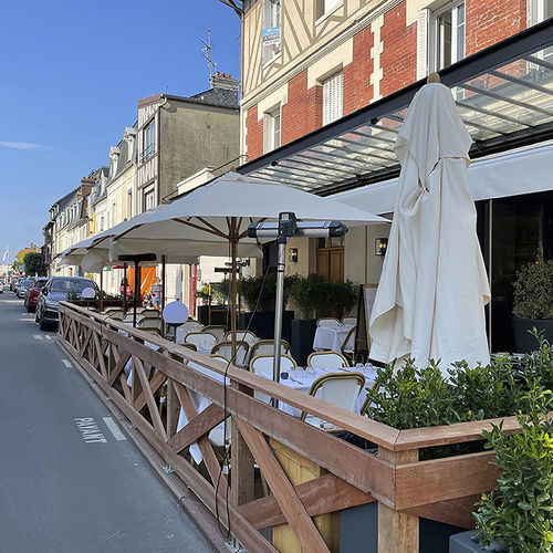 Quadratischer Sonnenschirm - BISTRO®  - Socotex - Abritez-vous chez nous - rund / rechteckig / mit Zentralmast