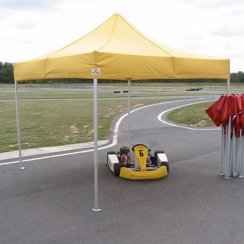 PVC-Pavillon - ARBITRAIT  - Socotex - Abritez-vous chez nous - Polyester / Stoffdach / Aluminiumstruktur