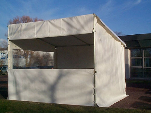 PVC-beschichteter Pavillon - ABRI STAND®  - Socotex - Abritez-vous chez nous - Polyester / Stoffdach / mit Stahlstruktur