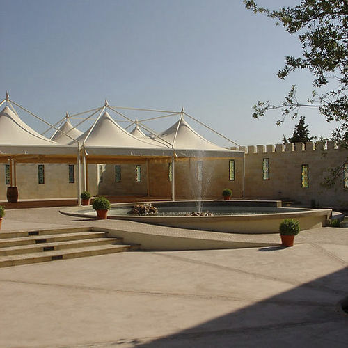 PVC-Pavillon - ABRIDEAUVILLE® DESIGN - Socotex - Abritez-vous chez nous - Stoffdach / Aluminiumstruktur / für Gewerbegebrauch