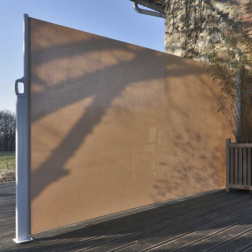 Segeltuch-Windschutzwand - Socotex - Abritez-vous chez nous - thermolackiertes Aluminium / für Gewerbegebrauch