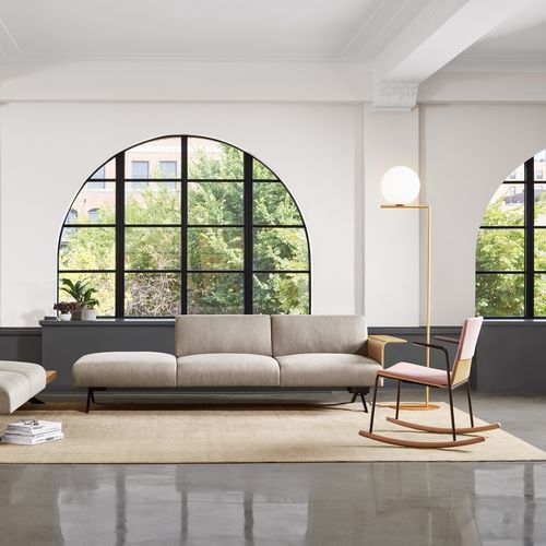 Moderner Besuchersessel - MONTARA650  - Coalesse - Stoff / Holz / Metall