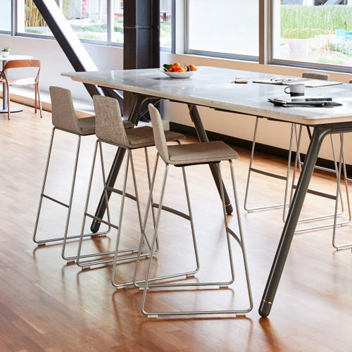 Moderner Barstuhl - MONTARA650  - Coalesse - für den Innenraum / Stoff / Metall