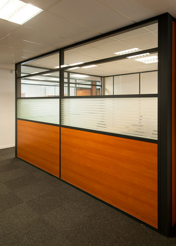 Abnehmbare Trennwand - I7 - Clipper - mit Glasfront / für professionellen Einsatz