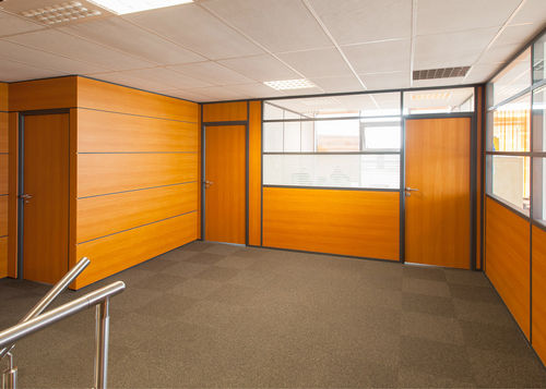 Abnehmbare Trennwand - S7 - Clipper - mit Glasfront / Büro