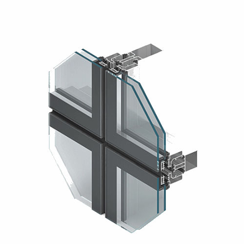 Aluminiumfenster -  MB-SG50  - Aluprof S.A - Schwing / mit Doppelverglasung