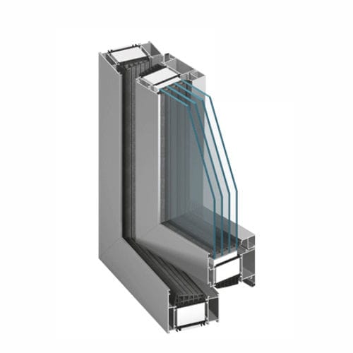 Aluminium-Fensterprofil - MB- 104 PASSIVE - Aluprof S.A - wärmeisoliert