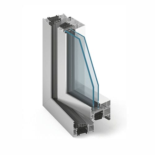 Aluminium-Fensterprofil - MB-86 ST - Aluprof S.A - wärmeisoliert / Akustik