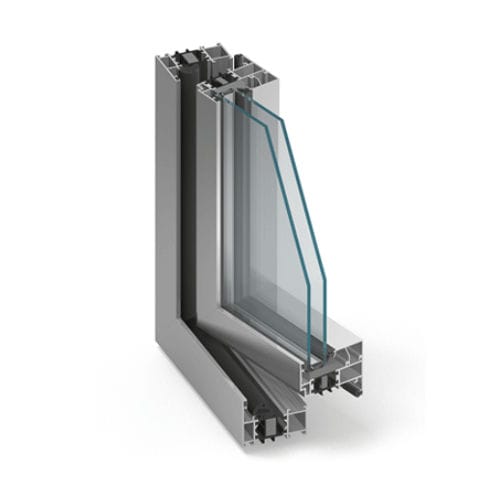 Aluminium-Fensterprofil - MB-70HI - Aluprof S.A - wärmeisoliert